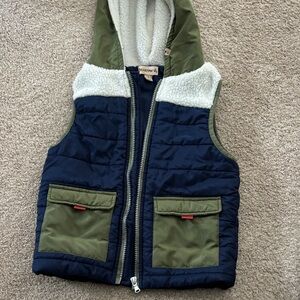 BearPaw Navy and Olive Kids Vest